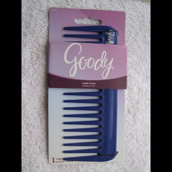 Goody Comb it Thru Detangling Rake Hair Comb Wide Teeth Wet Dry Tangle Free All - Picture 7 of 9
